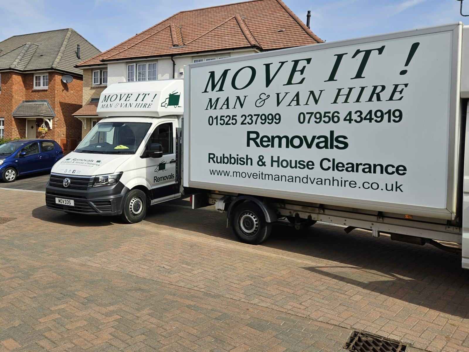 Move It! Man & Van Hire van ready for a removal job